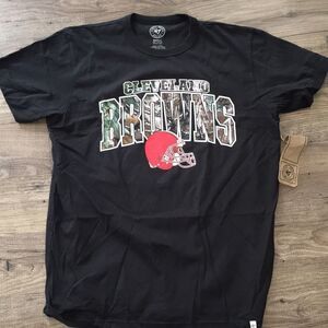 New Cleveland Browns Rare Camo Helmet Logo shirt